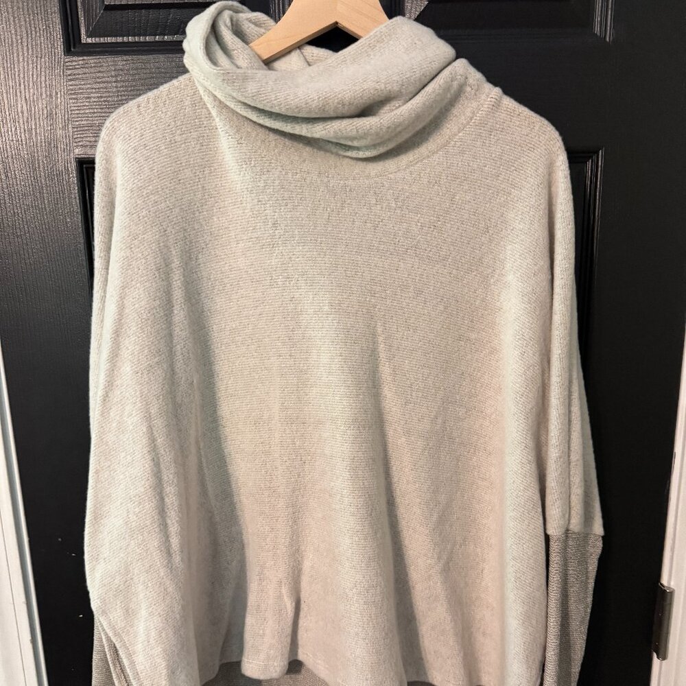 Cowel Neck Oversized Long Sleeve Sweater One Size